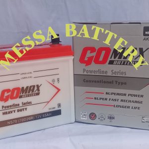 Aki Mobil Go Max Battery Type NS70 (CONVENTIONAL) 65AH