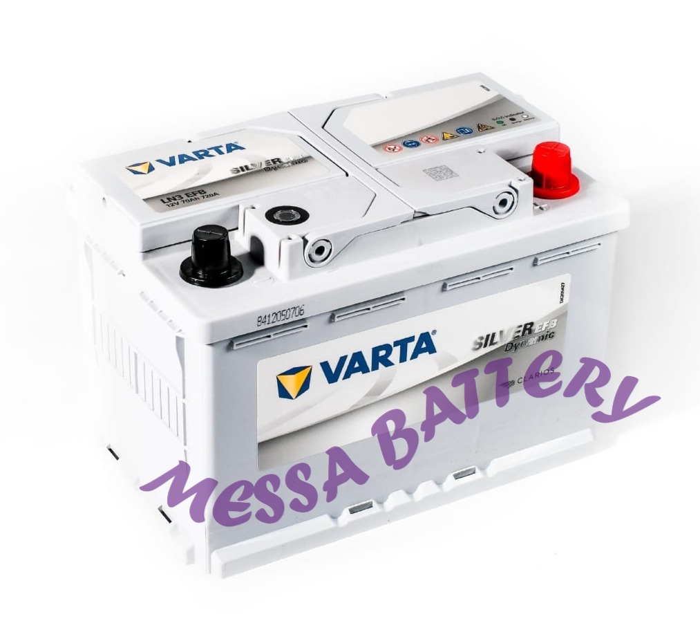 Aki Mobil VARTA Battery Type LN3 SILVER AGM 70AH