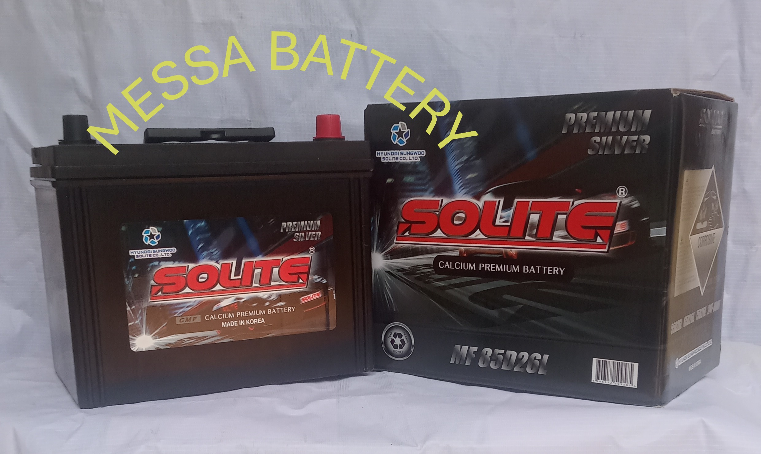 Aki Mobil Solite Battery Type 85D26L 68AH